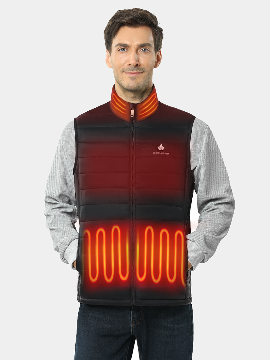 Men's heated vest padded clothing