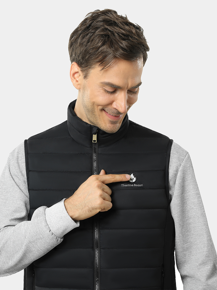 Men's heated vest padded clothing