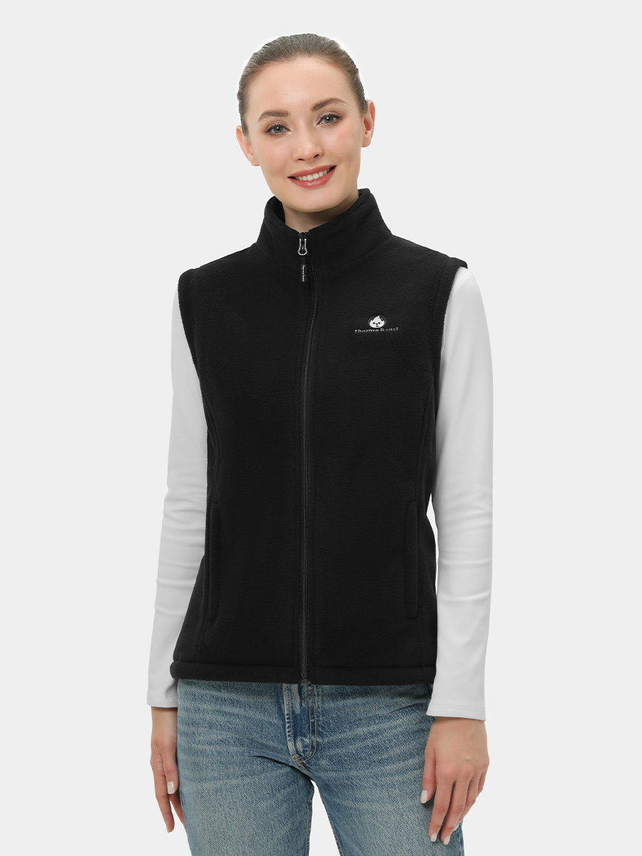 Women's heated vest fleece