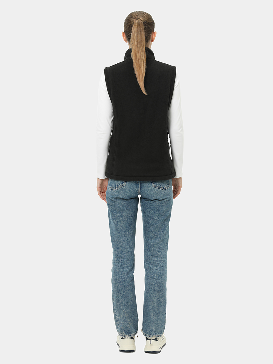 Women's heated vest fleece